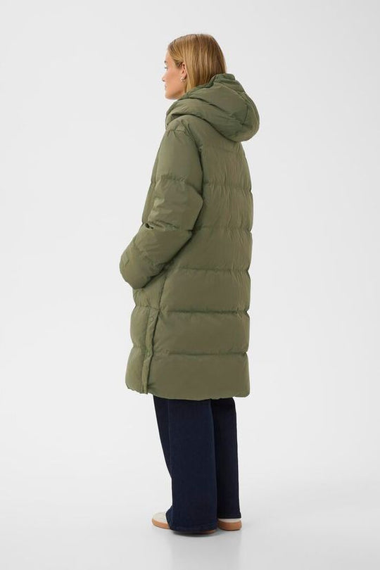 Part Two SabaPW OTW Puffercoat Grape Leaf Green