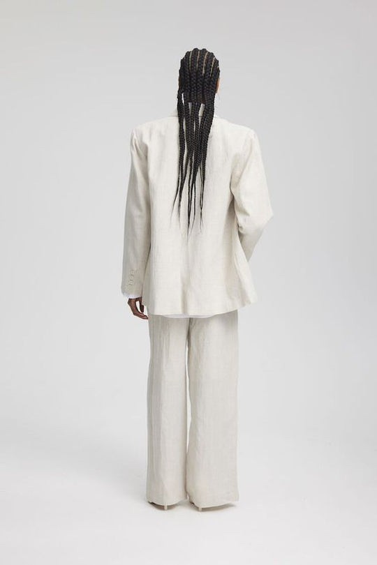 Gestuz LizaGZ Linen Blazer Tammy light sand