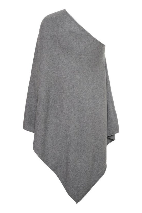 Part Two KristannaPW poncho medium grey melange