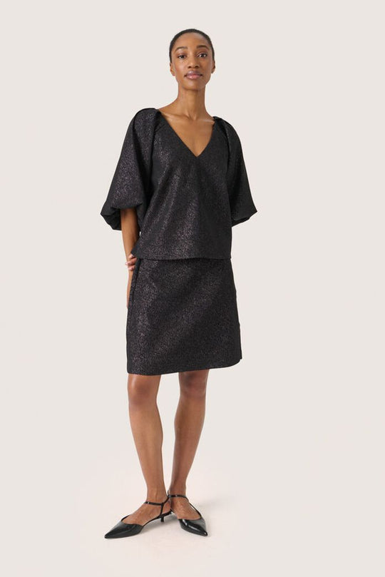 Soaked SLCahlina Blouse Gun Metal