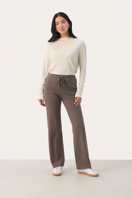 Part Two KatriPW Pants Mink Melange