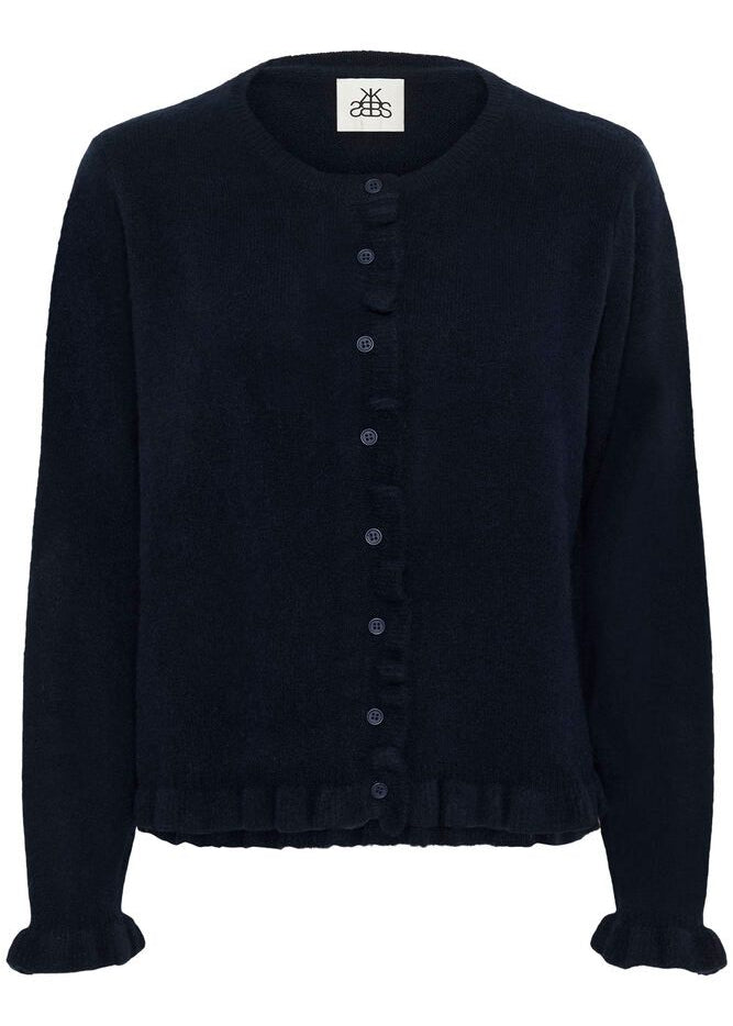 Karen by Simonsen kbNoabelle frill cardigan inkwell blue (navy)
