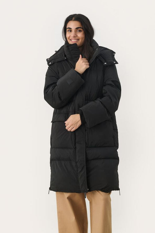 Part Two LisannePW OTW Dun puffercoat black