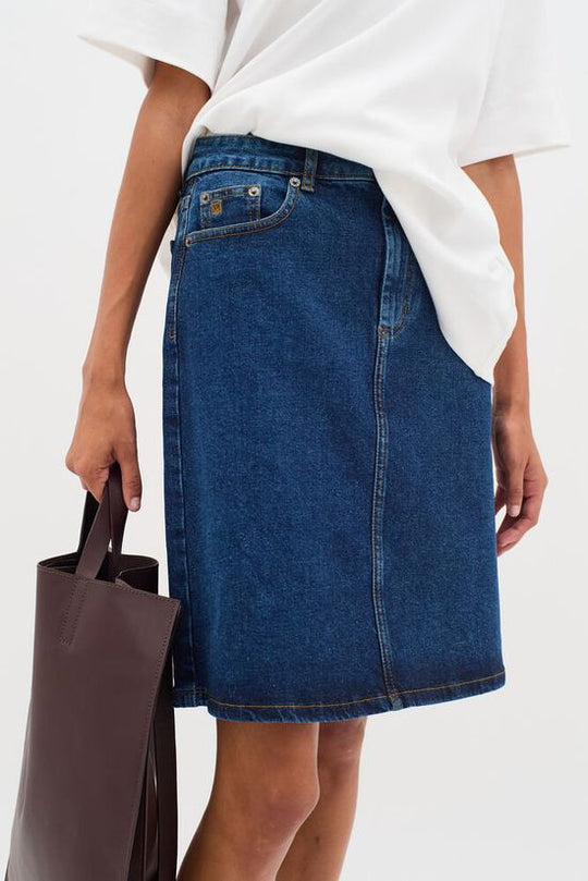 InWear PheifferIW Rylie skirt dark blue denim