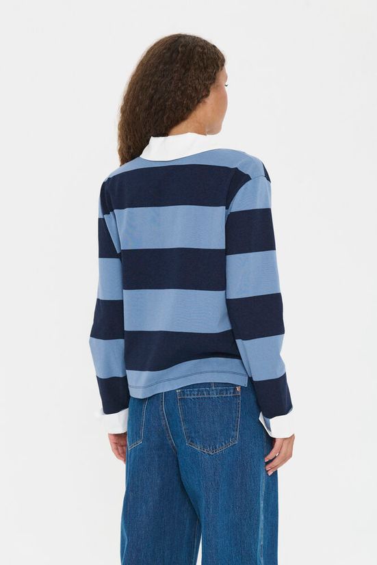 Saint Tropez Megsz Sweatshirt Vintage Baritone Blue