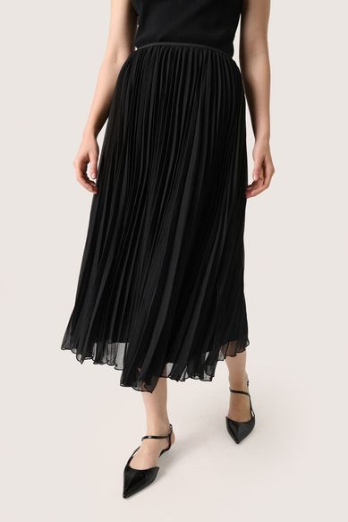 Soaked SLEvelina Plissé Skirt black