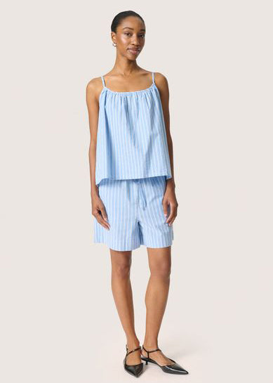 Soaked SLAnvitte Top Vista Blue with White stripes