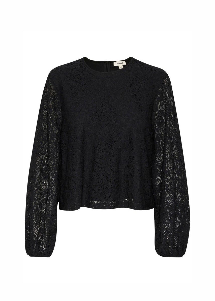 Soaked SLHenni Blouse LS black