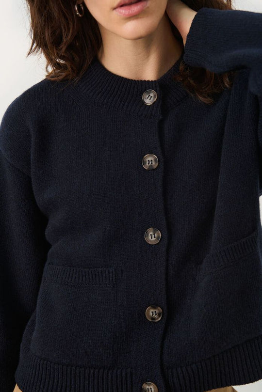 Part Two MarilouPW CA Cardigan Dark Navy