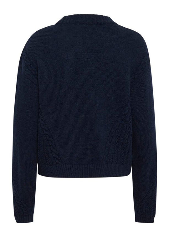 Part Two MerikaPW Pullover Dark Navy
