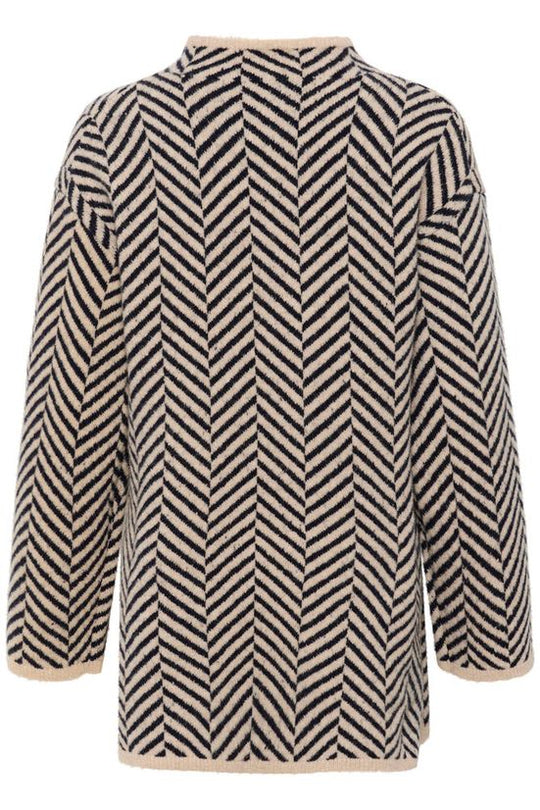 Part Two Leana Pullover French Oak Jacquard