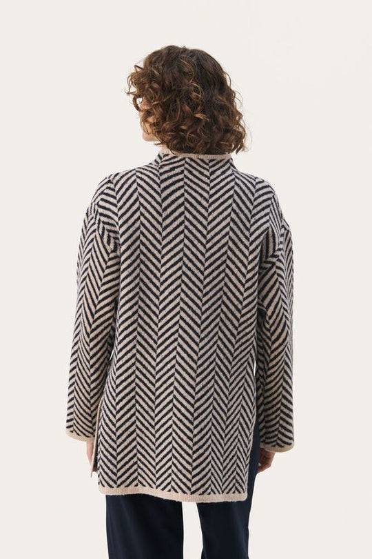 Part Two Leana Pullover French Oak Jacquard