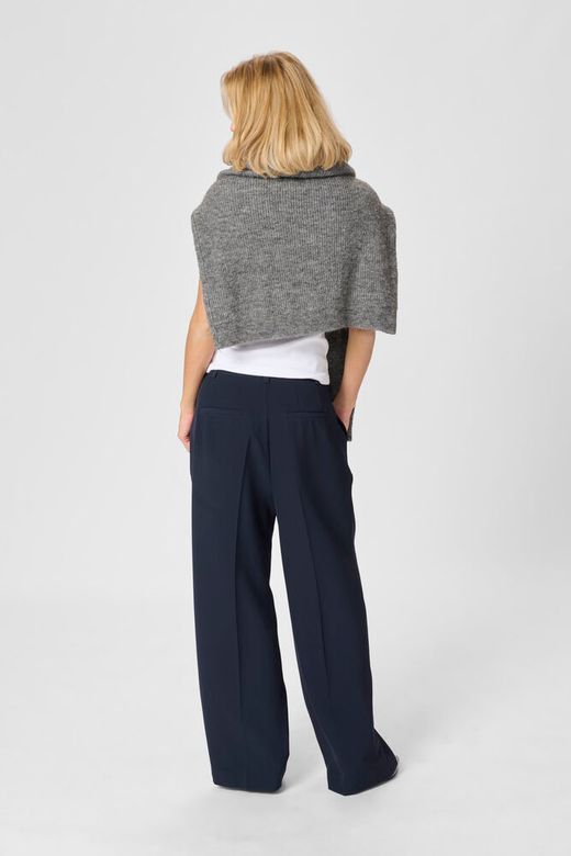 My Essential Wardrobe 28 The Tailored High Pant Baritone Blue