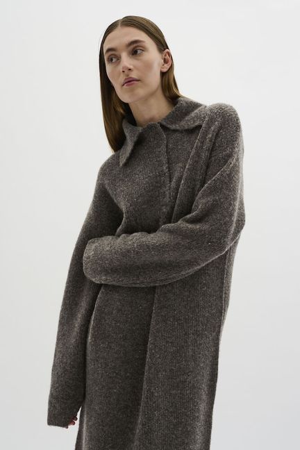 Karen by Simonsen KBThelma Knit Dress Chocolate Chip Melange - Brown