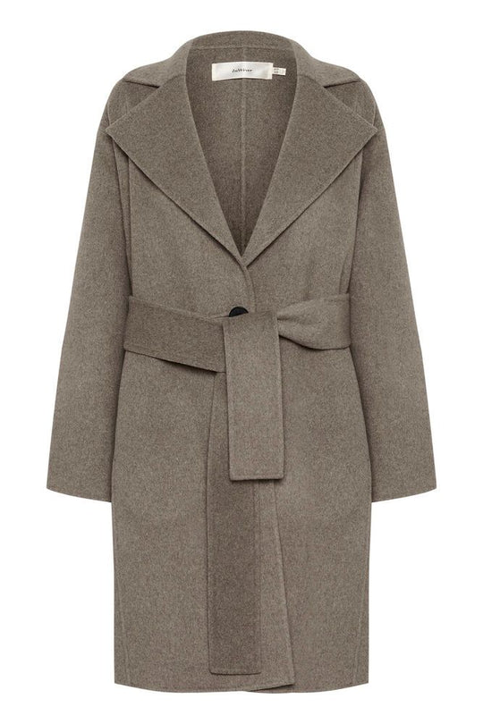 Inwear YillaIW Short Coat Sandy Grey Melange