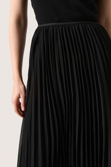 Soaked SLEvelina Plissé Skirt black