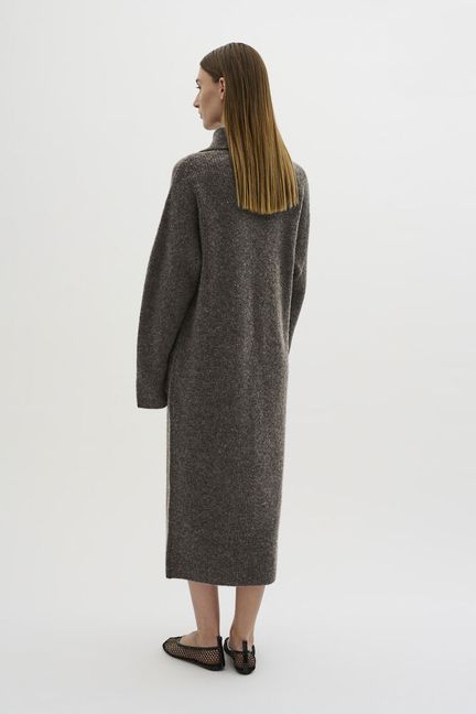 Karen by Simonsen KBThelma Knit Dress Chocolate Chip Melange - Brown