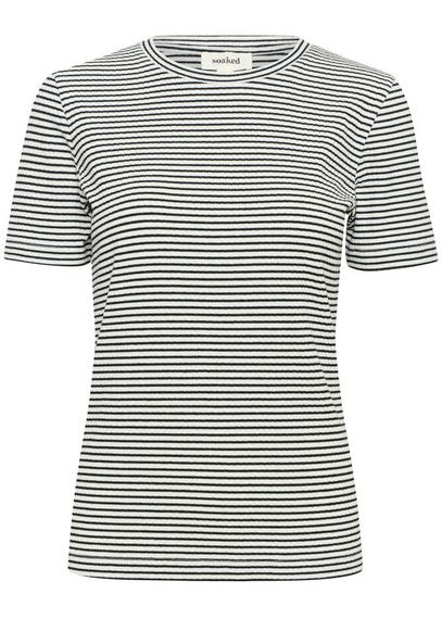 Soaked SLCalva Tee black white stripe
