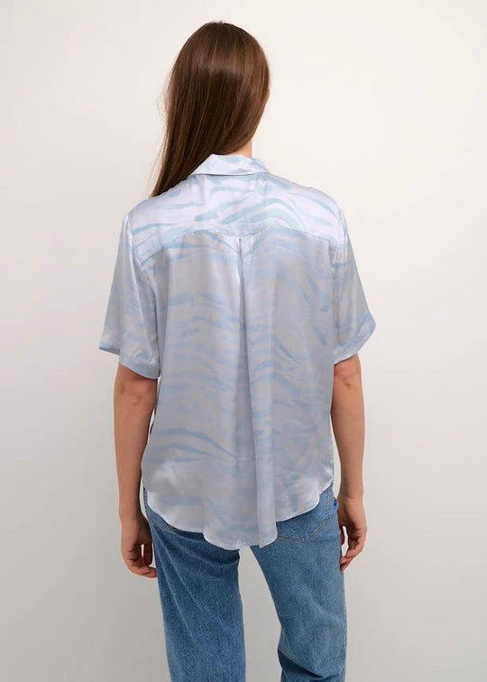 Karen av Simonsen Ineskb SS Shirt Ocean Wave