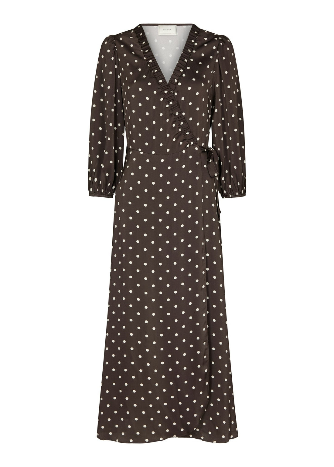 Neo Noir Malinga Dot Dress Dark Brown