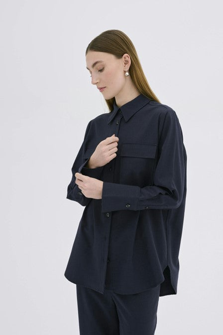 Ma garde-robe essentielle Janemw Shirt Total Eclipse (Navy)