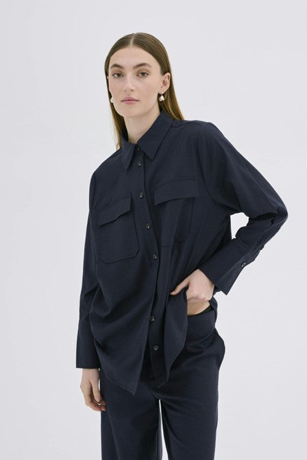 Ma garde-robe essentielle Janemw Shirt Total Eclipse (Navy)