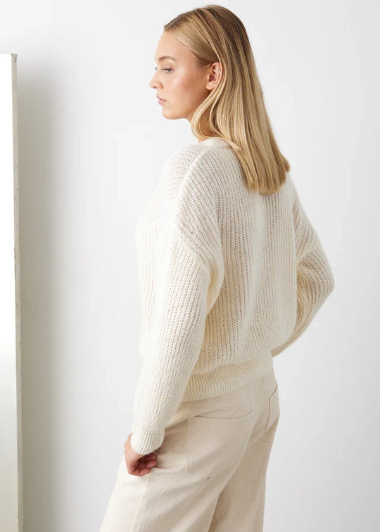 Noella Janice Knit Off White