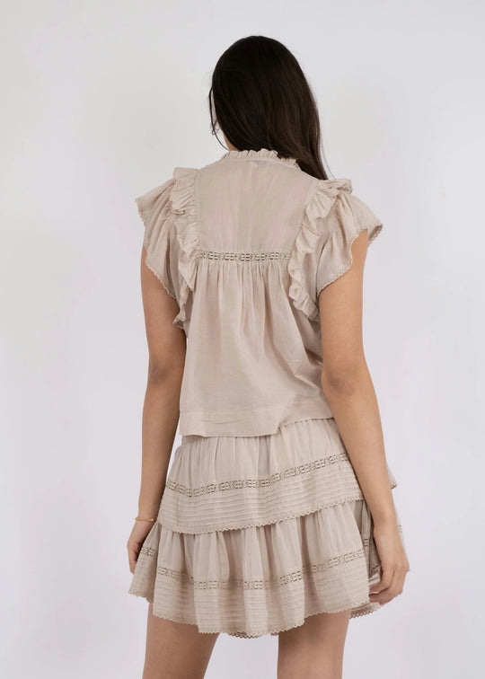 Neo Noir Jayla S Voile Top Sand