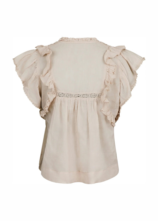 Neo Noir Jayla S Voile Top Sand