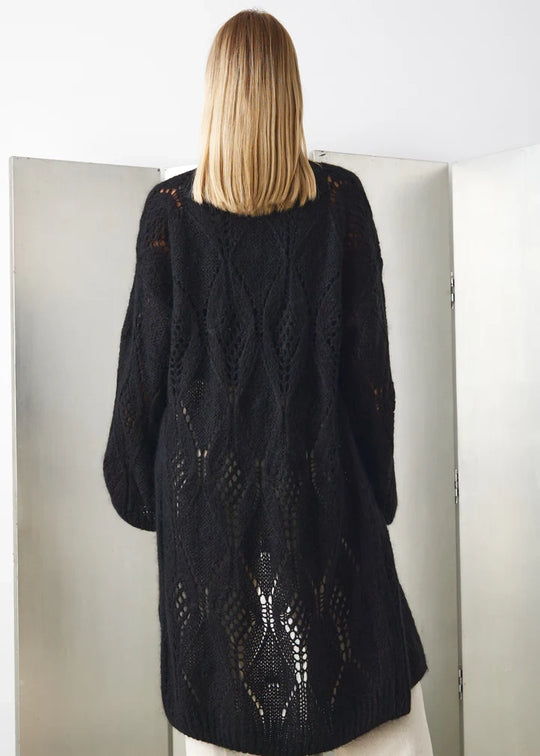 Noella Jayda Knit Cardigan black