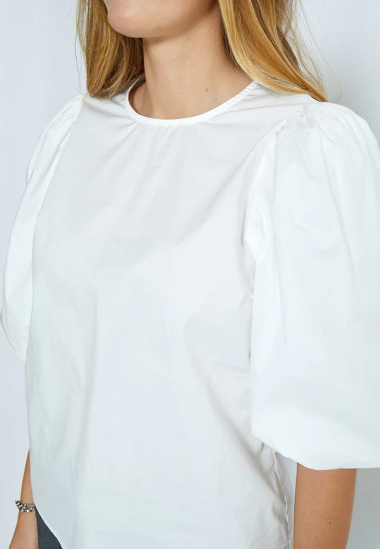 Minus MSJoa Short Sleeve Blouse Cloud Dancer