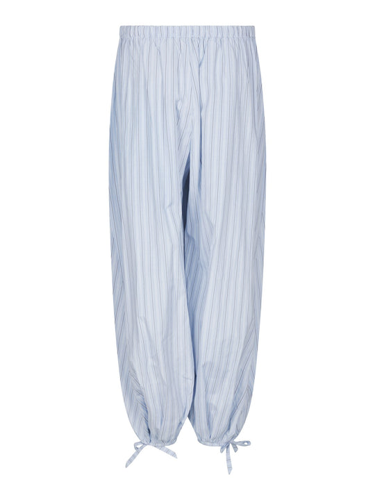 Neo Noir Roxane Balloon Double Stripe Pants Light Blue