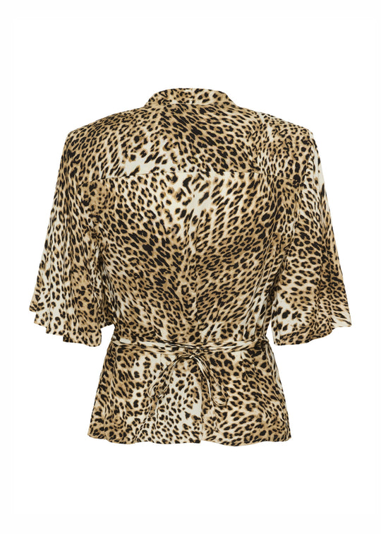 Gestuz GZkadla wrap top light leopard