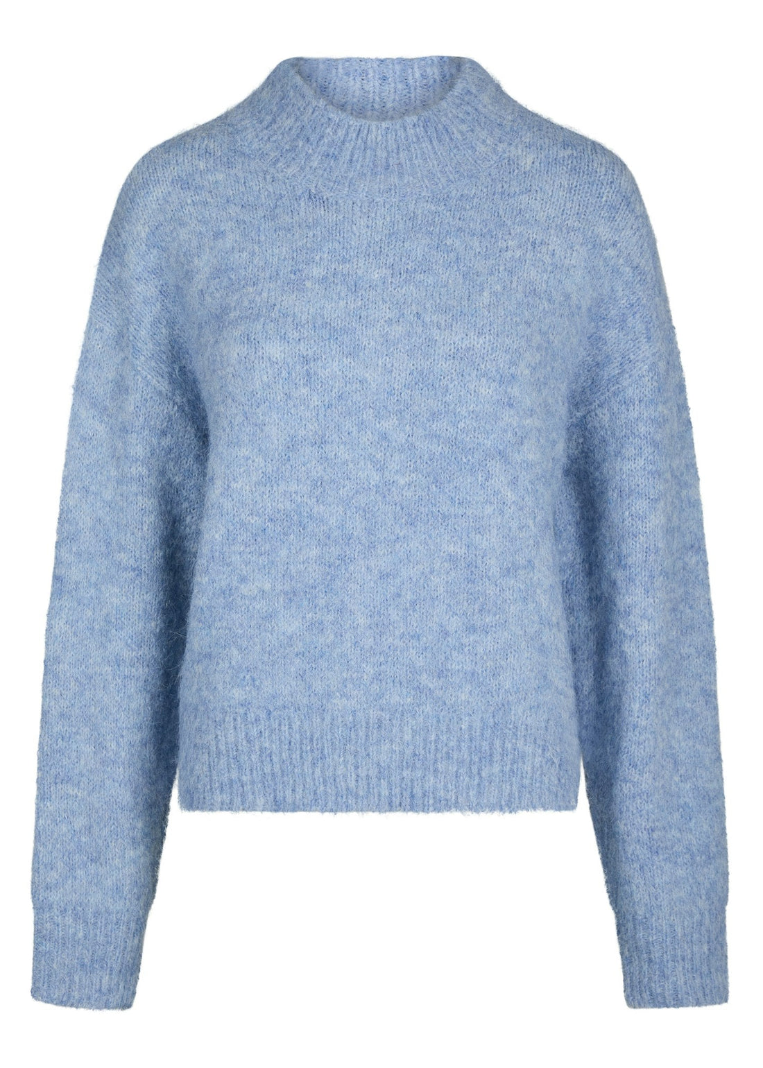 Neo Noir Paulina Fluffy Knit Blouse Dusty Blue