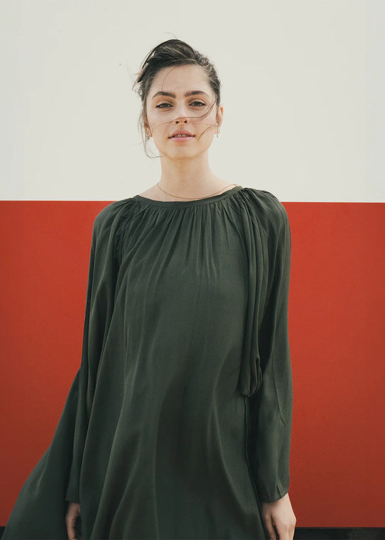 La Rouge Lea Dress Army Green