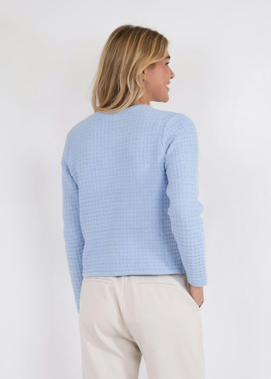 Neo Noir Limone Knit cardigan/jacket Light Blue