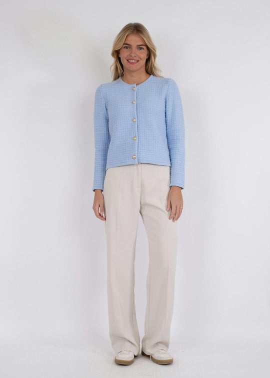 Neo Noir Limone Knit cardigan/jacket Light Blue