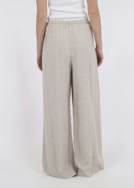 Neo Noir Lissabon Soft Linen Pants sand