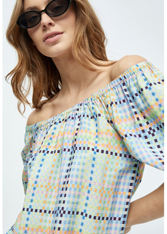 Minus Luretta Blouse Mango Blackbet Print