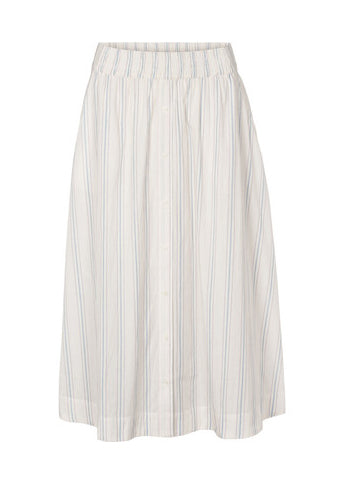 Basic Apparel Marina skirt white stripes