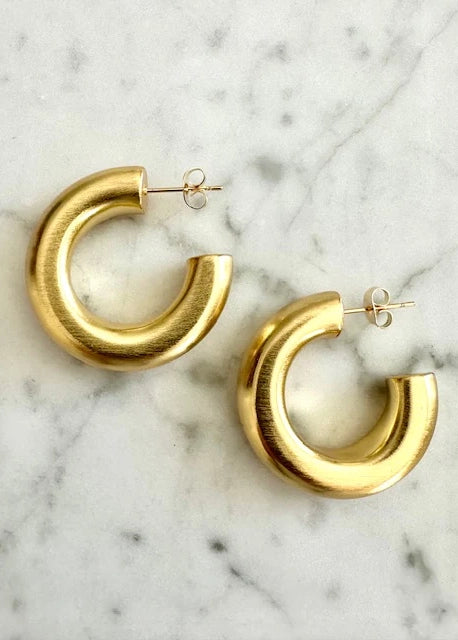 Plissé Copenhagen Argyle hoop Mat Gold