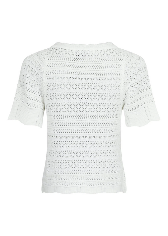 Neo Noir Blouse de tricot meiko au-dessus du blanc