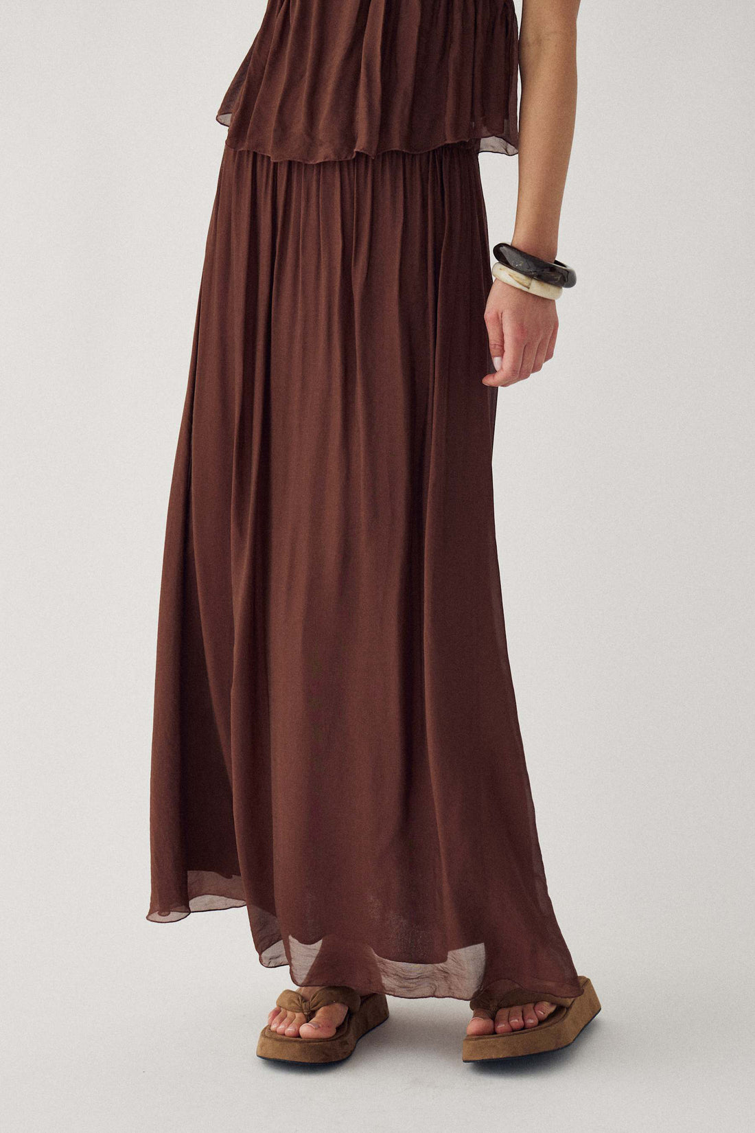 Noella N-Makoa Skirt Chocolate
