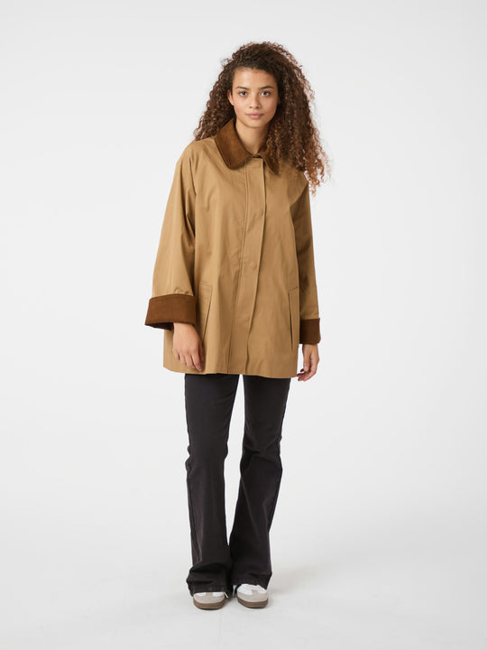 Neo Noir Anastacia Cord Jacket Dark Tan