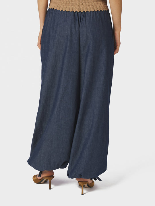 Neo Noir Roxane Balloon Denim Pants Blue