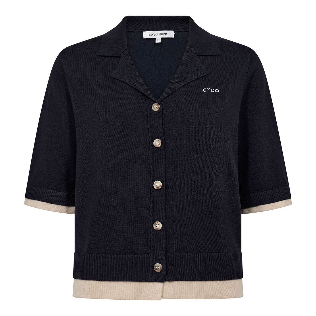 Co'Couture LueCC Crop Cardigan navy