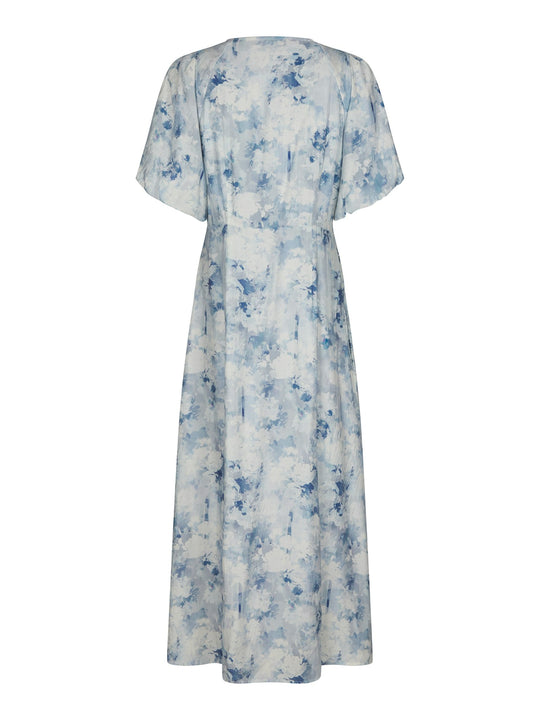 Neo Noir Illana Floral Fusion Dress Blue