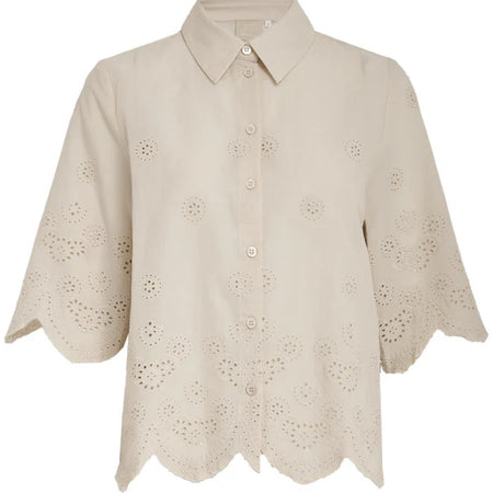 Peppercorn PCOda Shirt Whitecap Creme