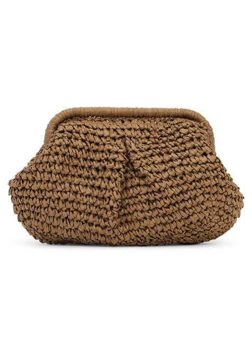 Sui Ava Olivia bloom bag dark brown