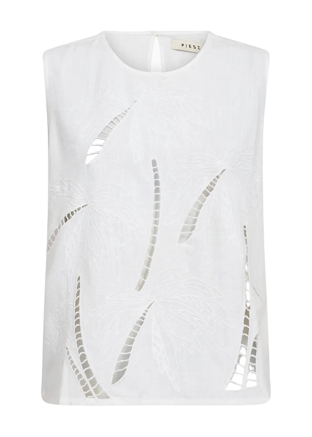 Pieszak PD-Presley Emb. Palm Top White